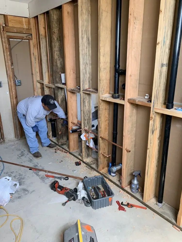 Commercial rough-in plumbing for Gas Line Repair in Shiloh